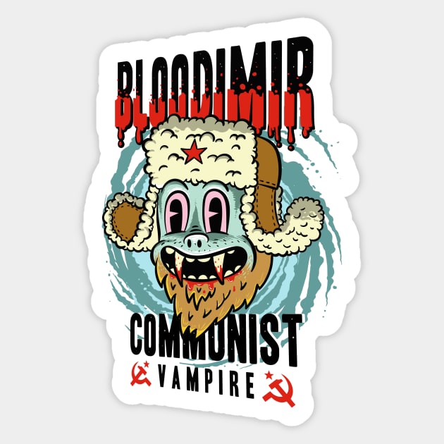 Vampire Bloodimir Sticker by OsFrontis
